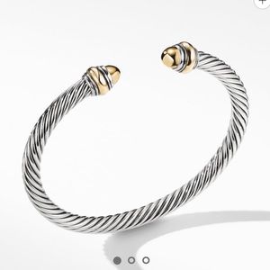 Classic David Yurman 5MM Cable Bracelet Gold Dome